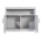 Flash Furniture Mayfield 40in. Buffet and Sideboard w/Double Door Storage Cabinet and Open Storage Shelf in Gray NAN-F-HY-B23108-GRY-GG - alternate 10